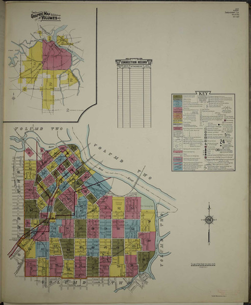 Shreveport Louisiana 1935 V1 - Fire Insurance Index - Old Map Reprint