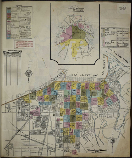 Shreveport Louisiana XXXX V2 - Fire Insurance Index - Old Map Reprint