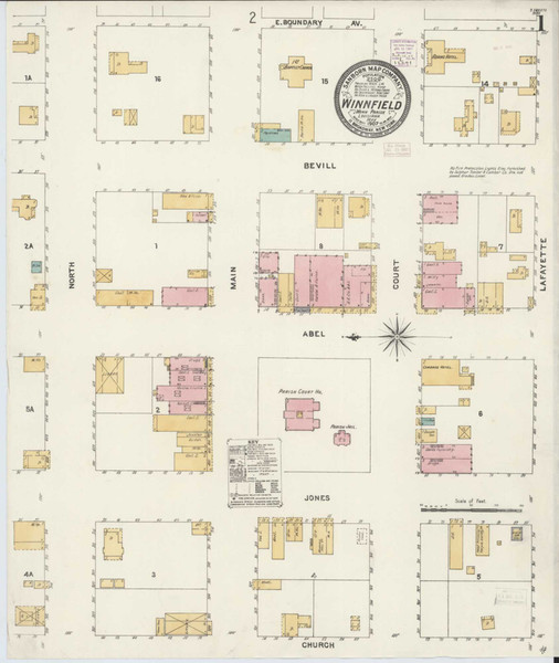 Winnfield Louisiana 1907 - Fire Insurance Index - Old Map Reprint