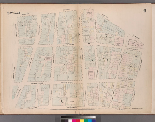 New York City, NY Fire Insurance 1852 Sheet 6 V1 - Old Map Reprint - New York New York City, NY Fire Insurance 1852 Sheet 6 V1 - Old Map Reprint - New York