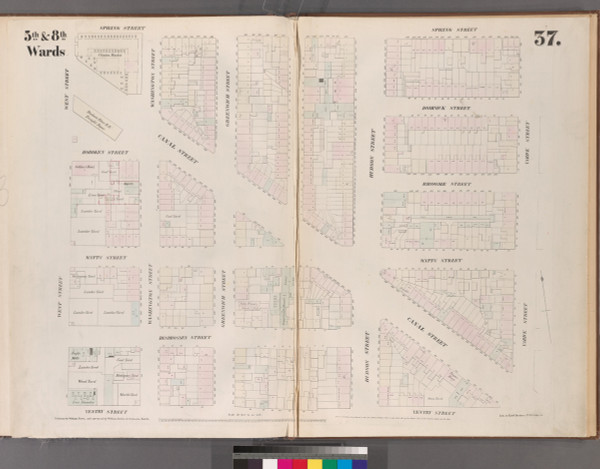 New York City, NY Fire Insurance 1853 Sheet 37 V3 - Old Map Reprint - New York New York City, NY Fire Insurance 1853 Sheet 37 V3 - Old Map Reprint - New York