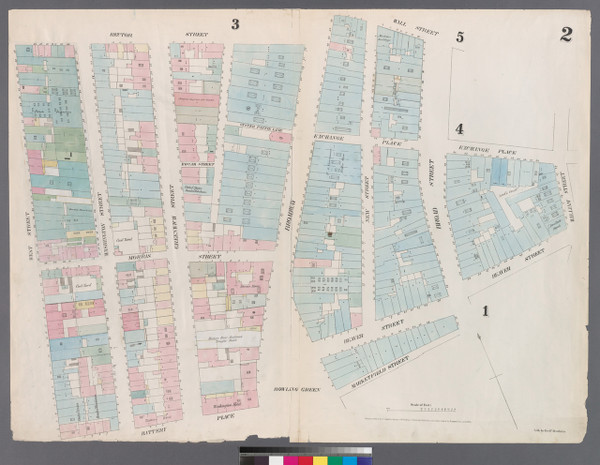 New York City, NY Fire Insurance 1857 Sheet 2 V1 - Old Map Reprint - New York