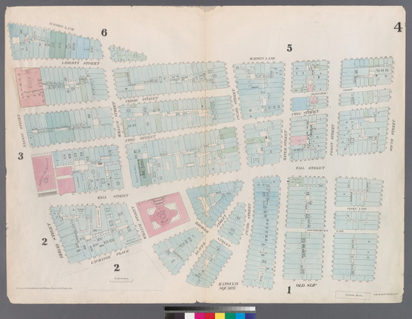 New York City, NY Fire Insurance 1857 Sheet 4 V1 - Old Map Reprint - New York