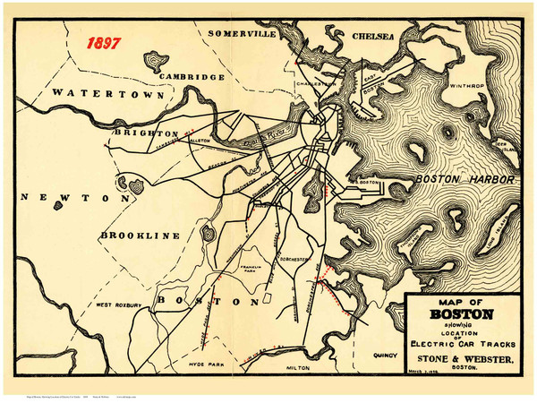 Boston Area 1898 - Stone & Webster