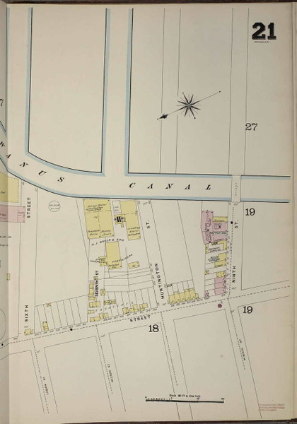 Brooklyn, NY Fire Insurance 1886 Sheet 21-R V1 - Old Map Reprint - New York