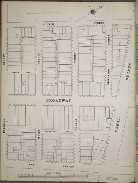 Manhattan, NY Fire Insurance 1894 Sheet 15 S V1 - Old Map Reprint - New York