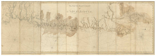 Southeast Coast of Nova Scotia 1776 - Des Barres V1-11 Reprint - USA Regional