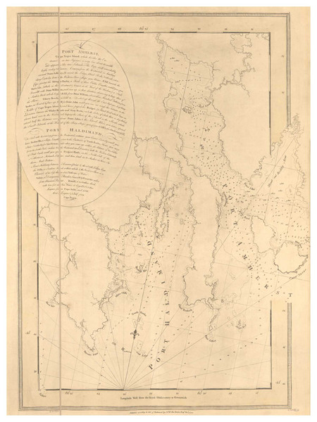 Port Amherst & Port Haldimand 1775 - Des Barres V1-13 Reprint - USA Regional