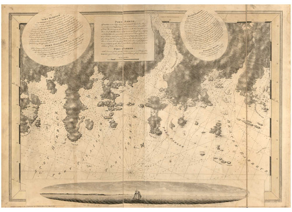 Spry Harbor to Fleming River 1776 - Des Barres V1-25 Reprint - USA Regional