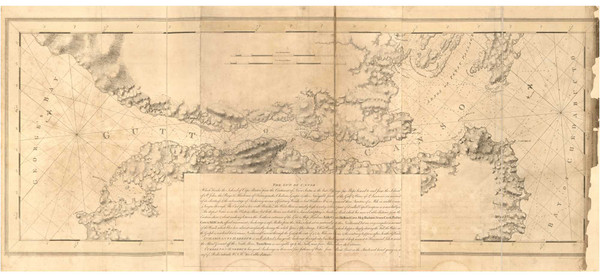 Gut of Canso 1775 - Des Barres V1-35 Reprint - USA Regional