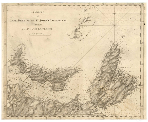 Cape Breton & Prince Edward Islands 1784x - Des Barres V2-3 Reprint - USA Regional Cape Breton & Prince Edward Islands 1784x - Des Barres V2-3 Reprint - USA Regional