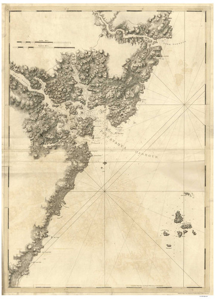 Portsmouth & Piscataqua River 1779 - Des Barres V3-11 Reprint - USA Regional