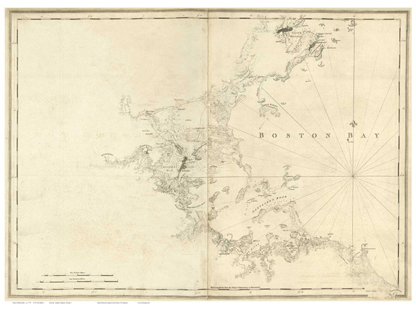 Boston Bay ca1779 - Des Barres V3-16 Reprint - USA Regional