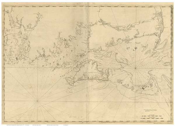 Newport, Buzzards Bay & Nantucket 1779 - Des Barres V3-19 Reprint - USA Regional