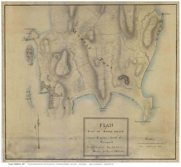 Newport and Middletown, RI 1819 National Archives Newport and Middletown, RI 1819 National Archives