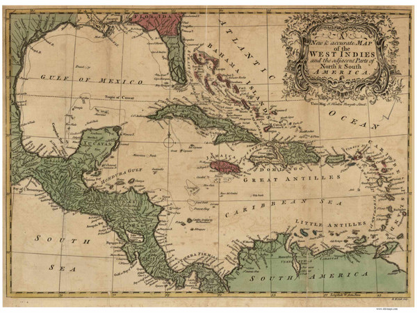 Caribbean 1755 - Seale - dark - USA & Americas