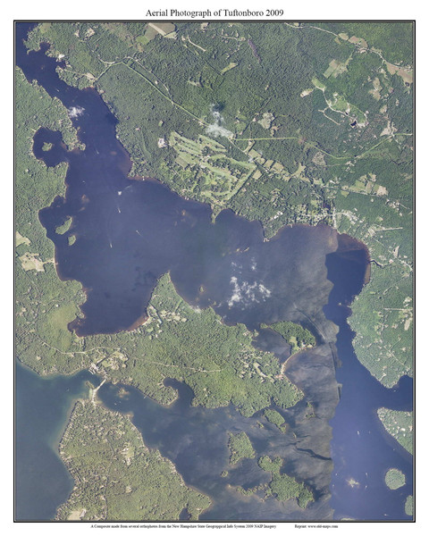 Aerial Photograph of Tuftonboro, 2009 - New Hampshire Custom Map