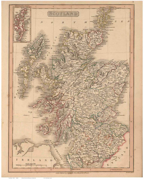 Scotland 1808 Smith - Old Map Reprint