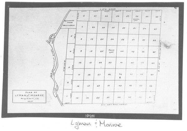 Lyman Monroe Lotting Vermont Town Dewart