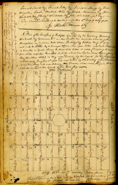 Halifax Lotting Vermont Town NH Archives