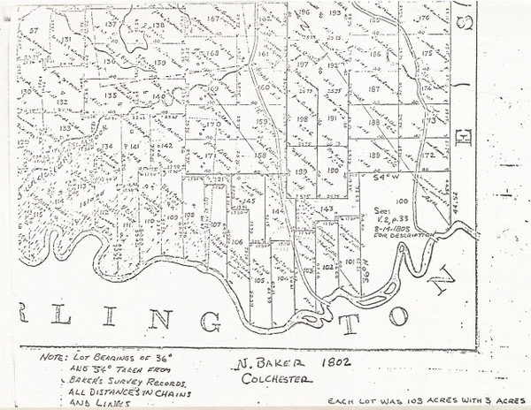 Colchester 53 Lotting Vermont Town VT State Archives Colchester 53 Lotting Vermont Town VT State Archives