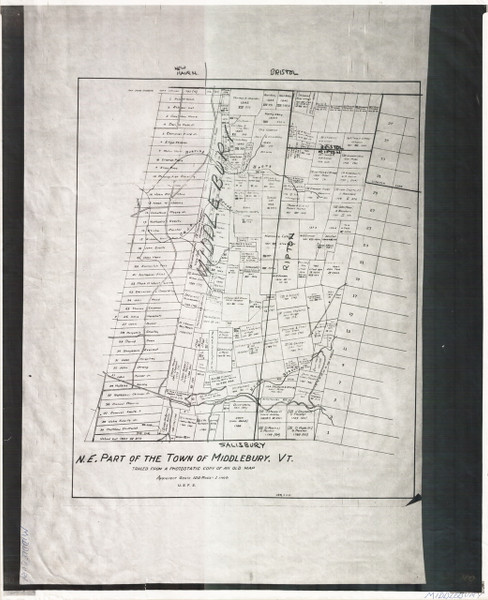 Middlebury 400 Lotting Vermont Town VT State Archives
