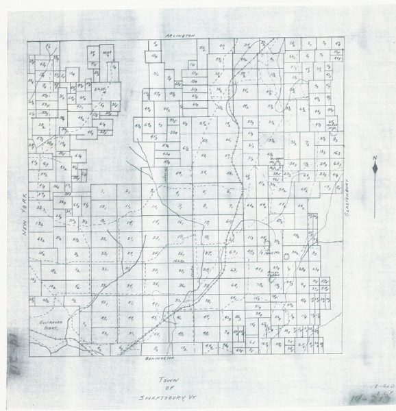Shaftsbury Lotting Vermont Town VT State Archives