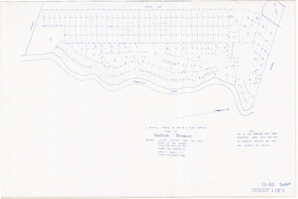 Thetford 201 Lotting Vermont Town VT State Archives