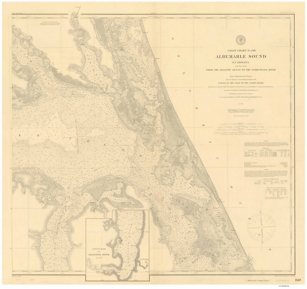 Albemarle Sound 1895 80000 AT Chart 140