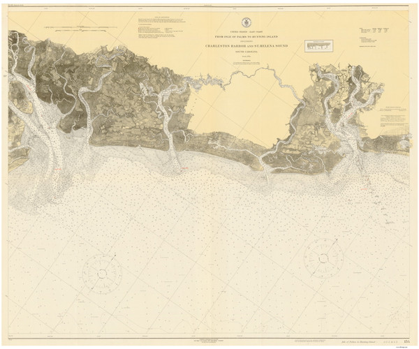 Long Island to Hunting Island 1919 80000 AT Chart 154