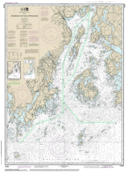 Penobscot Bay and Approaches 2014 80000 AT Chart 1203