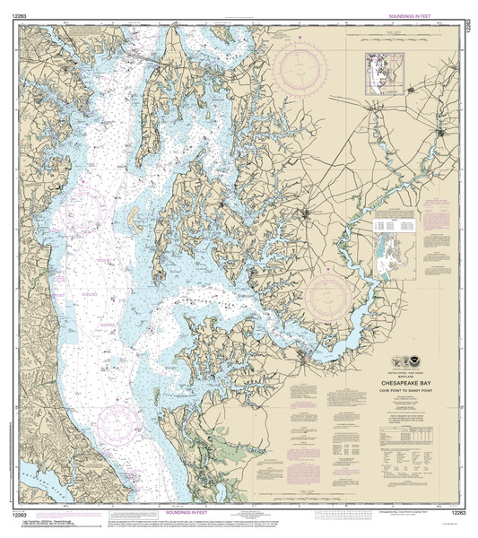 Chesapeake Bay Cove Point to Sandy Point 2014 80000 AT Chart 1225