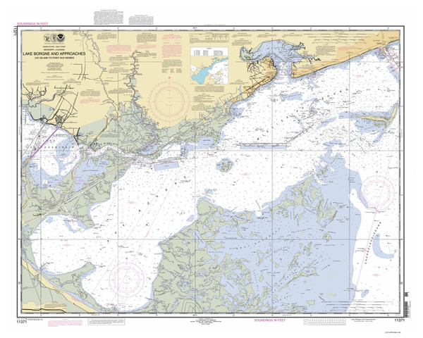 Lake Borgne and Approaches Cat Island to Point Aux Herbes 2012 80000 AT Chart 1268