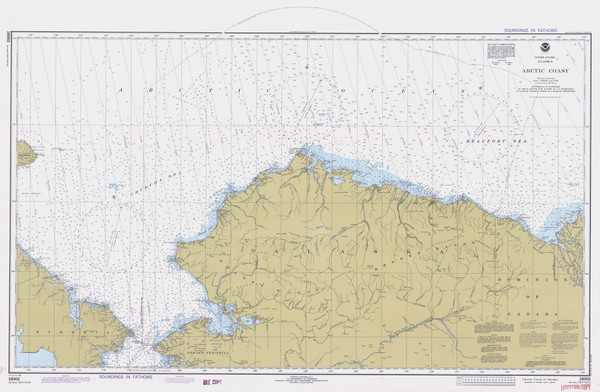 Arctic Coast 1978 Nautical Chart 1,587,870 Scale  Alaska Chart 9400