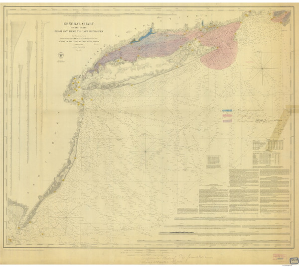 Gay Head to Cape Henlopen 1852 AC Nautical - 1:400,000 Chart 8 Gay Head to Cape Henlopen 1852 AC Nautical - 1:400,000 Chart 8