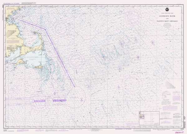 Georges Bank and Nantucket Shoals 1993 AC General Chart 1107