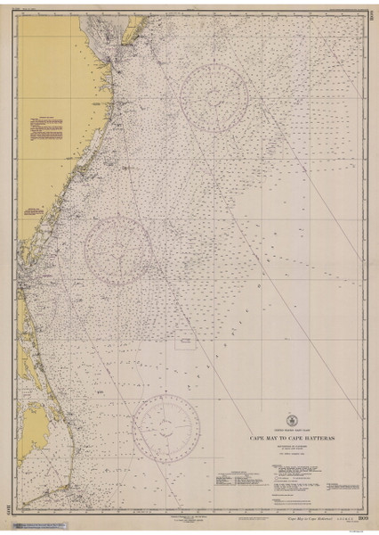 Cape May to Cape Hatteras 1945 AC General Chart 1109