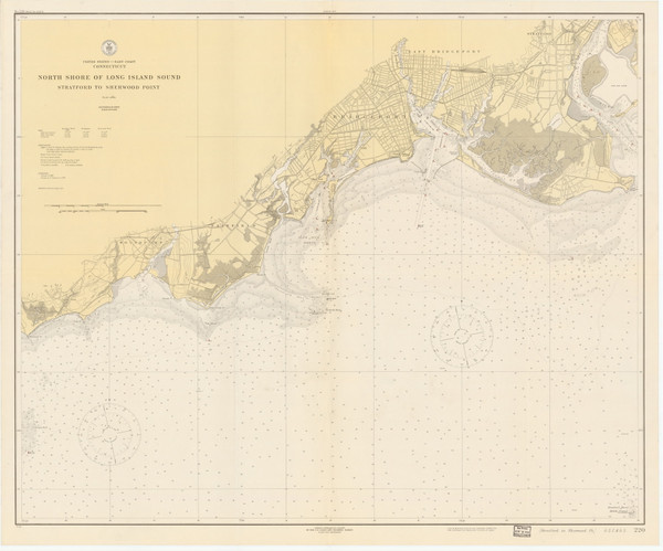 Stratford to Sherwood Point 1919 - Old Map Nautical Chart AC Harbors 220 - Connecticut
