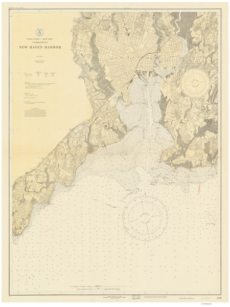 New Haven Harbor 1927 - Old Map Nautical Chart AC Harbors 218 - Connecticut New Haven Harbor 1927 - Old Map Nautical Chart AC Harbors 218 - Connecticut