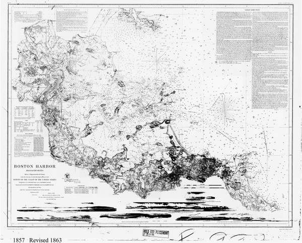 Boston Harbor 1863 - Old Map Nautical Chart AC Harbors 337 - Massachusetts Boston Harbor 1863 - Old Map Nautical Chart AC Harbors 337 - Massachusetts