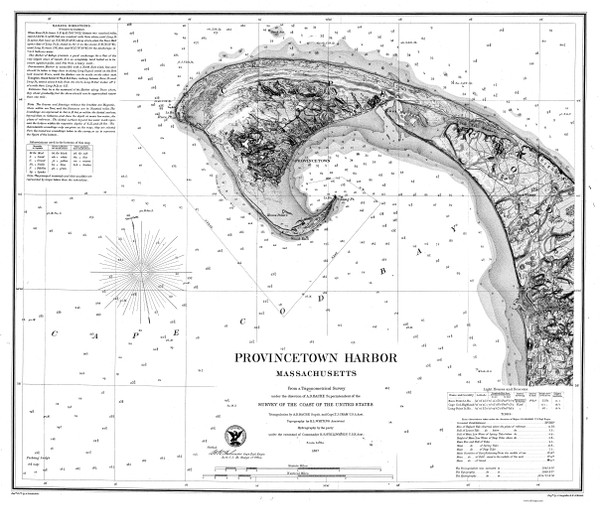 Provincetown Harbor 1857 Old Map Nautical Chart AC Harbors 2 341 - Massachusetts