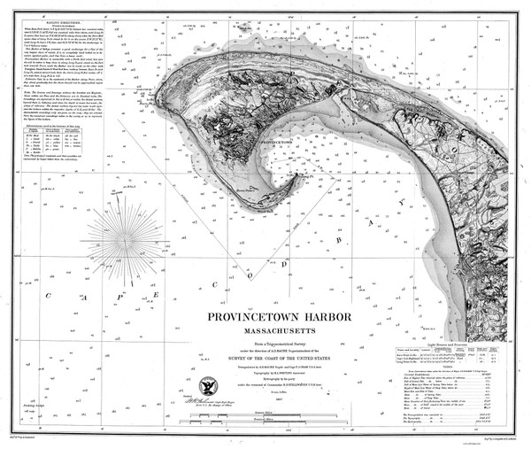 Provincetown Harbor 1857 Old Map Nautical Chart AC Harbors 2 341 - Massachusetts