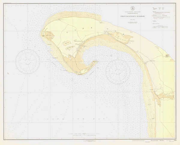 Provincetown Harbor 1934 Old Map Nautical Chart AC Harbors 2 341 - Massachusetts