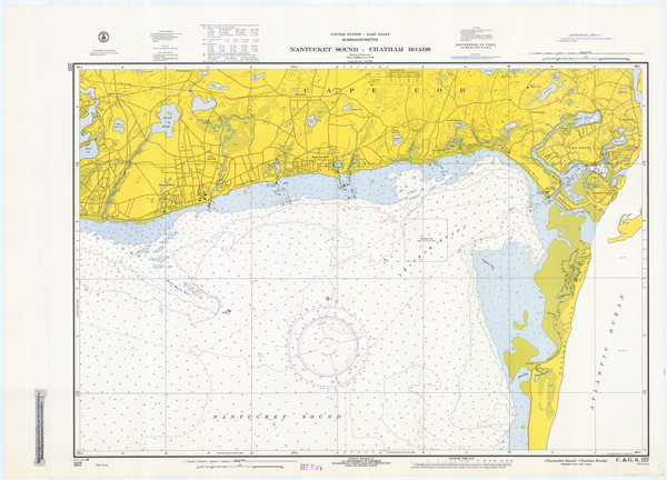 Nantucket Sound - Chatham Roads 1968 Old Map Nautical Chart AC Harbors 2 257 - Massachusetts