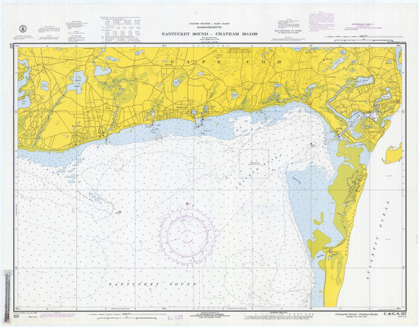 Nantucket Sound - Chatham Roads 1970 Old Map Nautical Chart AC Harbors 2 257 - Massachusetts