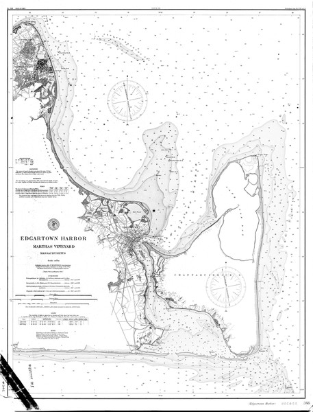 Edgartown Harbor 1894 A Old Map Nautical Chart AC Harbors 2 346 - Massachusetts