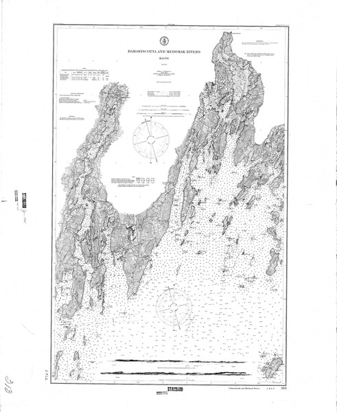 Damariscotta and Medomak Rivers 1905 Old Map Nautical Chart AC Harbors 2 313 - Maine Damariscotta and Medomak Rivers 1905 Old Map Nautical Chart AC Harbors 2 313 - Maine