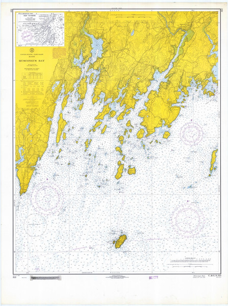 Damariscotta and Medomak Rivers 1968 A Old Map Nautical Chart AC Harbors 2 313 - Maine