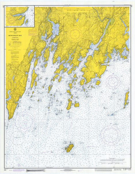 Damariscotta and Medomak Rivers 1971 Old Map Nautical Chart AC Harbors 2 313 - Maine