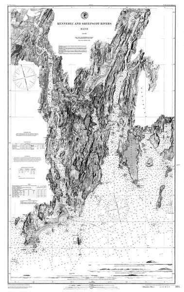 Kennebec and Sheepscot Rivers 1878 B Old Map Nautical Chart AC Harbors 2 314 - Maine